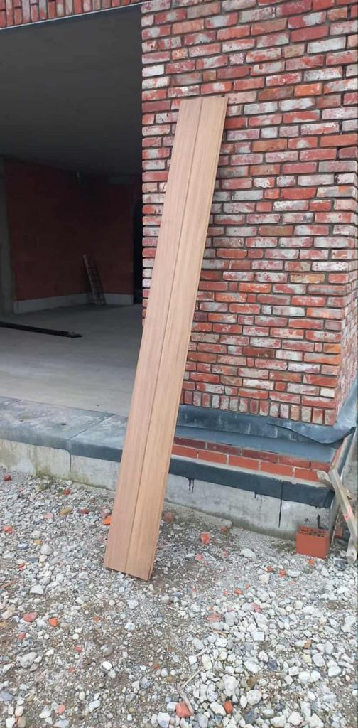 Afrormosia plachetten planken, Jardin & Terrasse, Poteaux, Poutres & Planches, Planches, Enlèvement