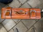 Oude reis koffer, Gebruikt, Slot, Leer, 35 tot 45 cm