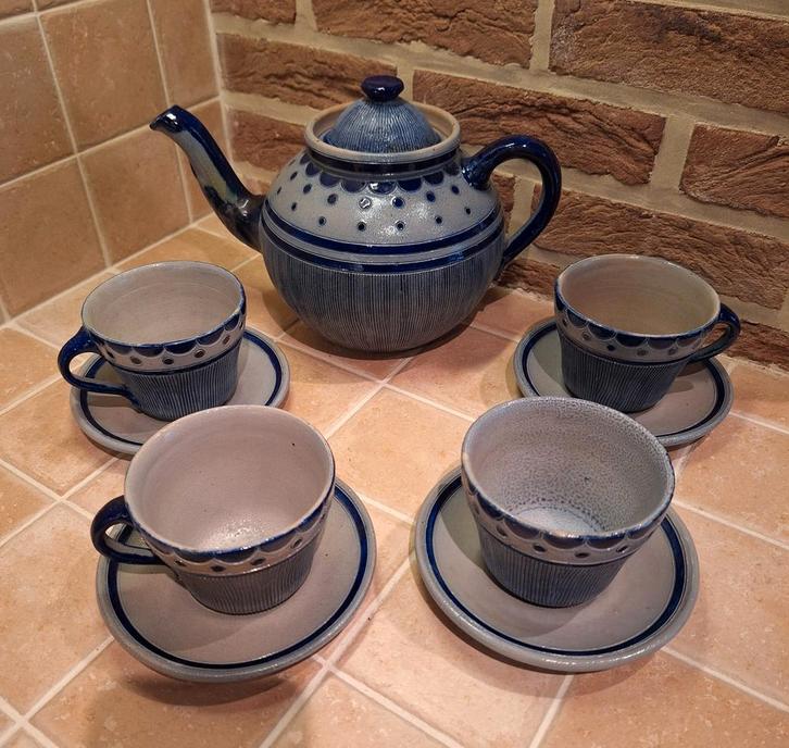 Mooi keramisch servies kan kannen Les Gres de La Roche Grés, Huis en Inrichting, Keuken | Servies, Zo goed als nieuw, Ophalen