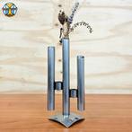 Vintage / Space age roestvrij stalen Itilian design vaasje, Huis en Inrichting, Woonaccessoires | Vazen, Overige materialen, Overige kleuren