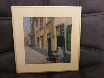 Fotolijst van het oude vrouwenhuis beschikbaar voor biedingen