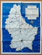 Luxembourg / vintage kaartje. 45,5cm x 35,5cm., Boeken, Atlassen en Landkaarten, Ophalen of Verzenden, Zo goed als nieuw