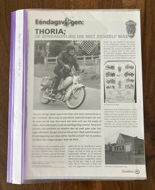 Unieke Map met documentatie bromfietsen Merknaam letter T, Fietsen en Brommers, Handleidingen en Instructieboekjes, Zo goed als nieuw