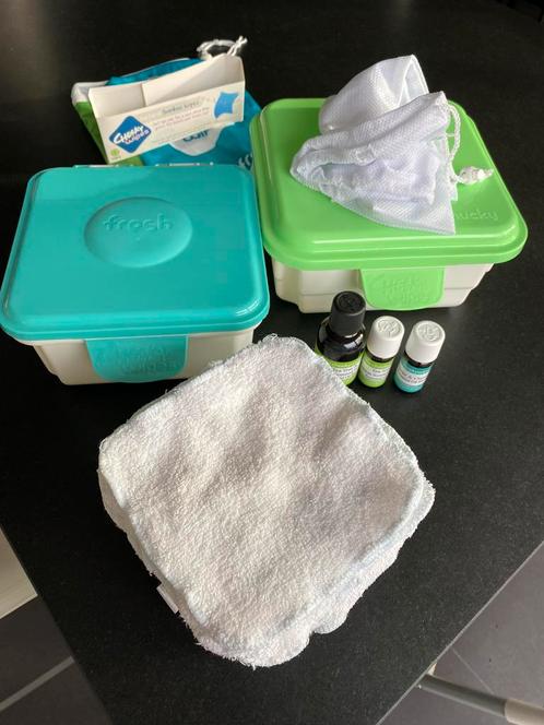Cheeky Wipes Kit Maxi met Witte Bamboe Doekjes INCL OLIE, Kinderen en Baby's, Badjes en Verzorging, Ophalen