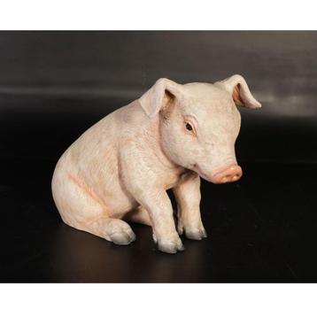 Sitting Piglet – Varken beeld - Big Lengte 38 cm beschikbaar voor biedingen