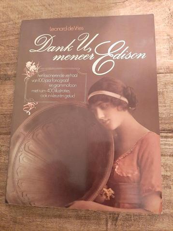 Boek dank u, meneer edison 'grammofoon' beschikbaar voor biedingen