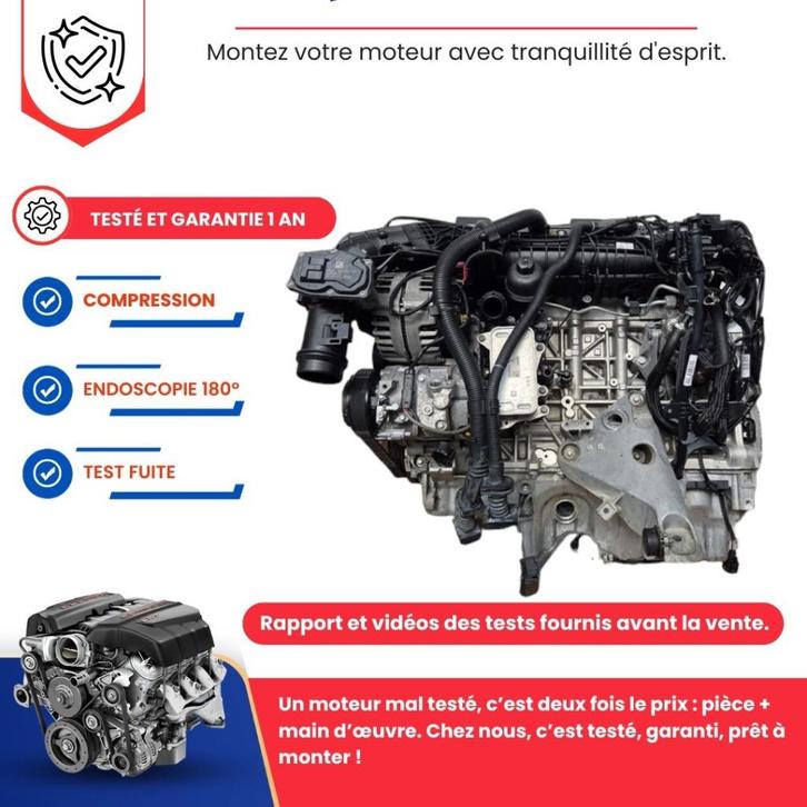 COMPLETE BMW X5 F15/X6 F16 40D 3.0D 313CV N57D30B-motor, Auto-onderdelen, Motor en Toebehoren, BMW, Nieuw, Ophalen of Verzenden