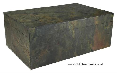 h179 HUMIDOR ADORINI  STONE -GRANDE DELUXE- NATUURSTEEN, Collections, Articles de fumeurs, Briquets & Boîtes d'allumettes, Neuf