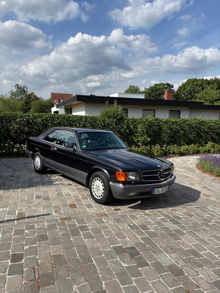 Mercedes benz SEC 500, Auto's, Oldtimers, Particulier, Mercedes-Benz, Benzine, Coupé, 2 deurs, Automaat, Zwart, Grijs, Leder, Achterwielaandrijving