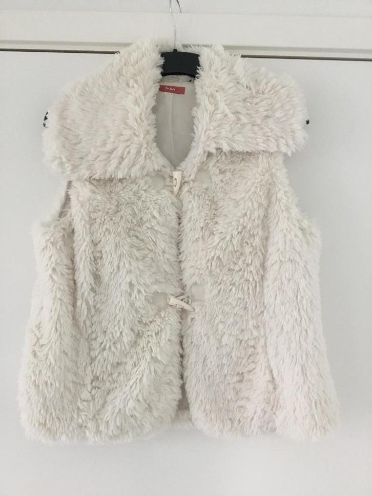 Teddy / fluffy bodywarmer Folia maat 4 / maat L, Kleding | Dames, Bodywarmers, Zo goed als nieuw, Maat 42/44 (L), Ophalen of Verzenden