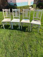 Oude stoelen. 4 stuks., Huis en Inrichting, Stoelen, Gebruikt, Hout, Ophalen