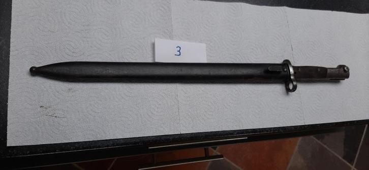 Belgische bajonet 1924 export Long, Verzamelen, Militaria | Algemeen, Landmacht, Zwaard of Sabel, Verzenden