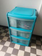 Meuble tiroirs turquoise, Maison & Meubles, Armoires | Commodes, Enlèvement, Comme neuf
