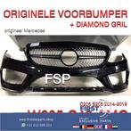 W205 C43 AMG VOORBUMPER + DIAMOND GRIL Mercedes C Klasse 201, Auto-onderdelen, -, Voor, -, Bumper