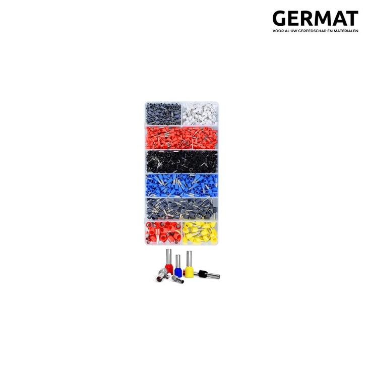 Geïsoleerde adereindhuls 1200 stuks, Hobby en Vrije tijd, Knutselen, Nieuw, Materiaal, Ophalen of Verzenden