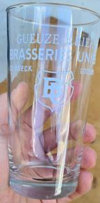 glas geuze kriek  brasserie unies De Boeck Goossens, Overige merken, Glas of Glazen, Gebruikt, Ophalen of Verzenden