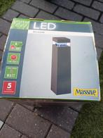 Massive Milazo led buitenverlichting nieuw, Tuin en Terras, Inox, Minder dan 50 watt, Staande lamp, Nieuw