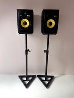 2x KRK Rokit 8 + statieven, Audio, Tv en Foto, Luidsprekerboxen, Ophalen, Zo goed als nieuw