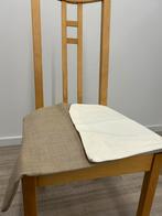 4 bruine ikea stoelen met 4 bruine hoezen, Huis en Inrichting, Stoelen, Ophalen, Bruin, Zo goed als nieuw, Vier