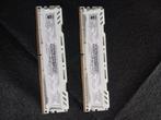 Barrettes mémoire ram Crucial Ballistix 2x 8Gb, Computers en Software, RAM geheugen, Gebruikt, DDR4, Ophalen of Verzenden, Desktop