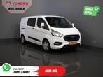 Ford Transit Custom 340 2.0 TDCI 130 pk L2 Dubbel Cabine DC, Auto's, Wit, Bedrijf, Ford, Parkeersensor