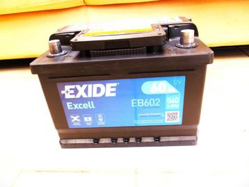 BMW E30 : Exide accu EB602 12V 60Ah beschikbaar voor biedingen