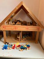 Maison de poupée en bois avec ensemble, Enfants & Bébés, Comme neuf, Maison de poupées, Enlèvement