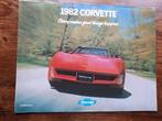 Chevrolet  CORVETTE  1982, Boeken, Auto's | Folders en Tijdschriften, Chevrolet, Ophalen of Verzenden, Zo goed als nieuw