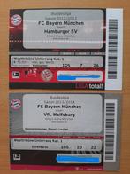 2 anciens ticket football FC Bayern Munich, Collections, Autres types, Utilisé, Enlèvement ou Envoi