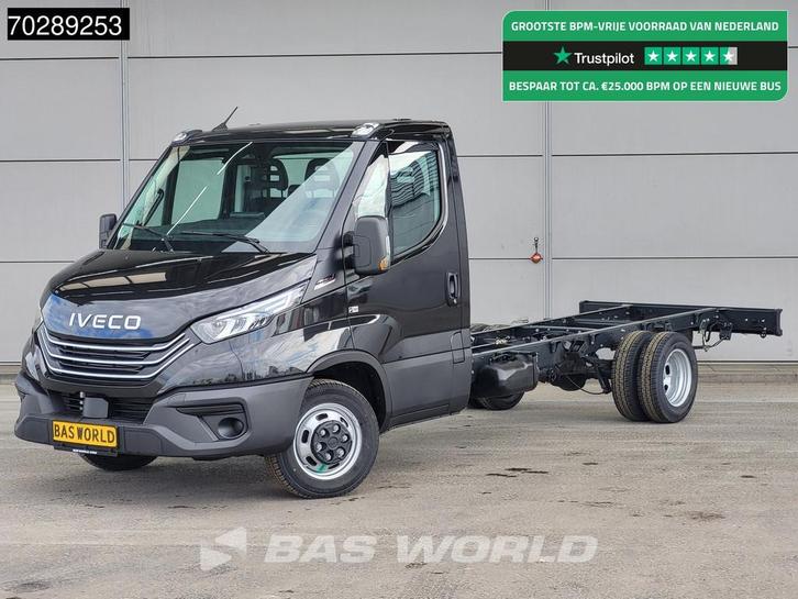 Iveco Daily 35C21 Automaat Chassis Cabine 410WB ACC LED Park, Auto's, Bestelwagens en Lichte vracht, Bedrijf, Te koop, Centrale vergrendeling