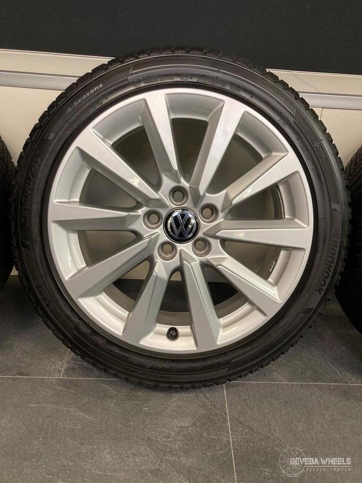 16” originele Volkswagen Polo 6R velgen + allseason banden, Auto-onderdelen, Banden en Velgen, Banden en Velgen, All Season, 16 inch