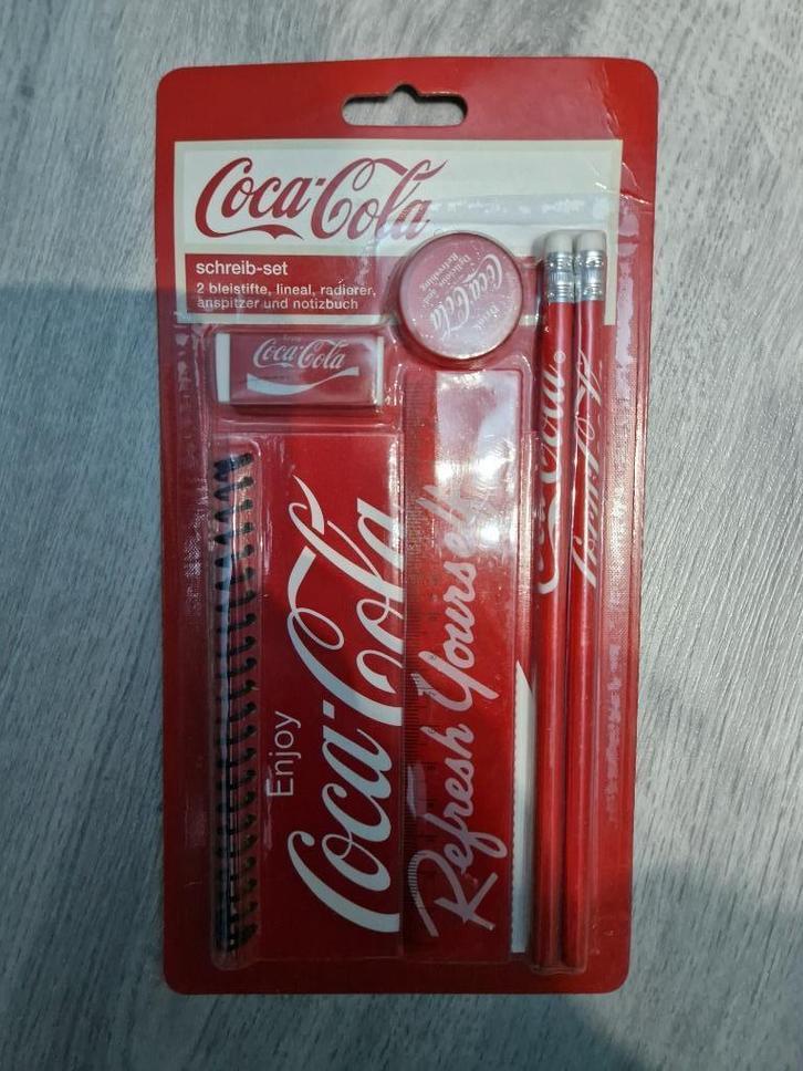 Latte, gum, potlood, slijper, notitieboek van Coca-Cola, Verzamelen, Merken en Reclamevoorwerpen, Nieuw, Overige typen, Ophalen of Verzenden