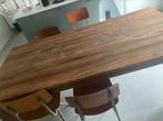 Zeer mooie eettafel massief hout met groeven, Ophalen
