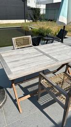 Tuintafel teak bristol, Tuin en Terras, Tuinsets en Loungesets, Ophalen, 4 zitplaatsen, Gebruikt, Eettafel
