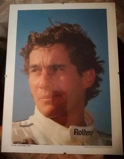 Ayrton Senna-foto Estoril, Verzamelen, Posters, Gebruikt, Ophalen