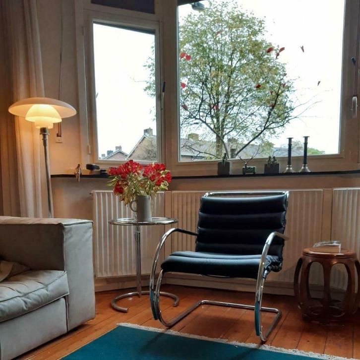 MR fauteuil Ludwig mies vd rohe Inspiration marcel breuer, Huis en Inrichting, Zetels | Complete zithoeken, Zo goed als nieuw