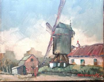Wachtebeke schilderij J. De Caluwe beschikbaar voor biedingen