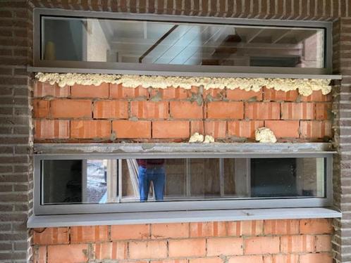 Ramen - Alu poedercoated, Doe-het-zelf en Bouw, Glas en Ramen, Zo goed als nieuw, Gevelraam of Ruit, 120 tot 160 cm, 80 tot 120 cm