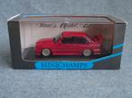 BMW E30 M3 rood eerste uitgave 1990 Minichamps 1:43 OVP, Enlèvement ou Envoi, Utilisé, Voiture, MiniChamps
