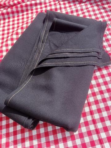 Antieke wollen stof – pure wol, marineblauw beschikbaar voor biedingen