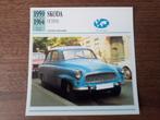 Skoda - Edito Service kaarten auto bouwperiode 1959-1969, Ophalen of Verzenden, Zo goed als nieuw, Auto's