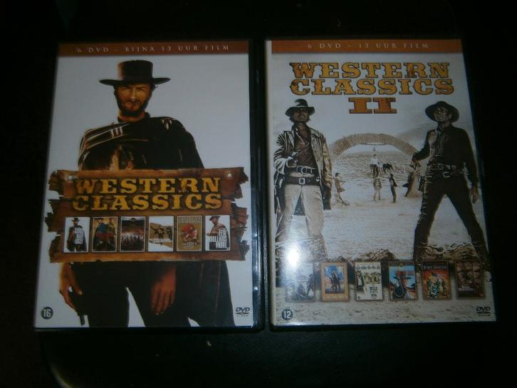 Western Classics, parties 1 et 2. Douze DVD, 26 heures film, CD & DVD, DVD | Classiques, Comme neuf, Action et Aventure, 1960 à 1980