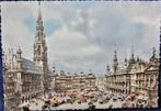 POSTKAART- BRUSSEL, DE GROTE MARKT, Verzamelen, Postkaarten | België, Ophalen of Verzenden, 1940 tot 1960, Gelopen, Brussel (Gewest)