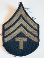 WW2 Original US Army technicien t/4 patch, Enlèvement ou Envoi