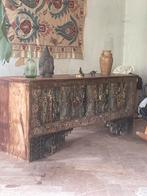 Buffet indien en bois, massif, Huis en Inrichting, Kasten | Buffetkasten, Ophalen of Verzenden, Zo goed als nieuw, 150 tot 200 cm
