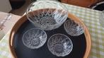 grand bol + 3 petits bols en verre, Enlèvement ou Envoi, Utilisé, Verre, Récipient(s)