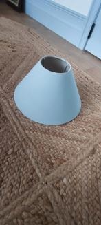 Ikea lichtblauwe lampenkap van stof en metaal, Ophalen of Verzenden, Zo goed als nieuw, Grijs