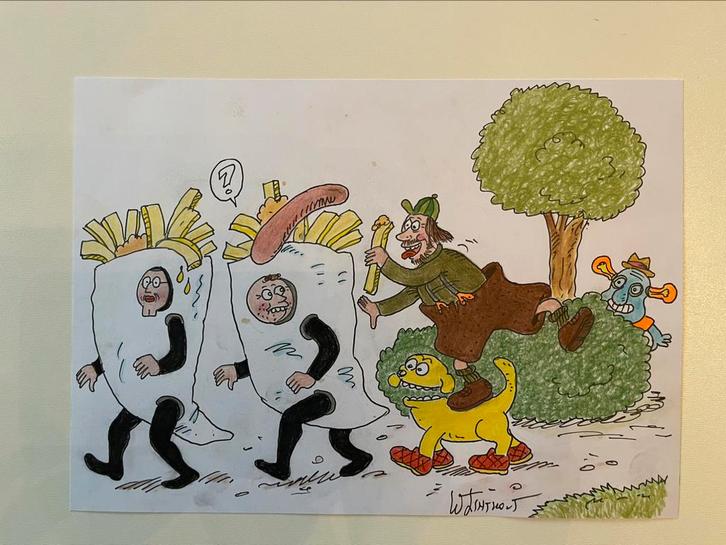 Origineel urbanus frietkotmysterie, Verzamelen, Stripfiguren, Ophalen of Verzenden