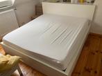 Malm bed Ikea 180 x 200 cm met 4 laden, zeer goede staat, Huis en Inrichting, Ophalen, Wit, Tweepersoons, Zo goed als nieuw