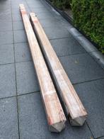 2 palen in hardhout, Tuin en Terras, Palen, Balken en Planken, Ophalen, Gebruikt, Palen, Hardhout